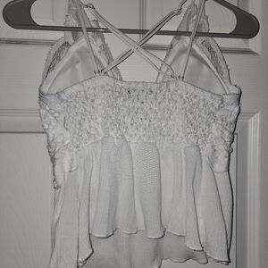 White summer tank top